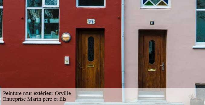 Peinture mur extérieur  orville-62760 Entreprise Marin père et fils