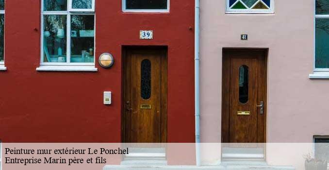 Peinture mur extérieur  le-ponchel-62390 Entreprise Marin père et fils