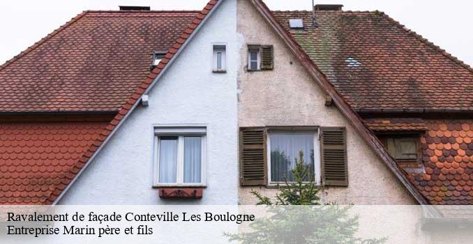 Ravalement de façade  conteville-les-boulogne-62126 Entreprise Marin père et fils