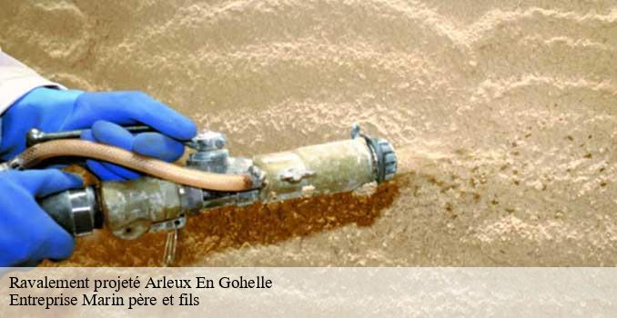 Ravalement projeté  arleux-en-gohelle-62580 Entreprise Marin père et fils